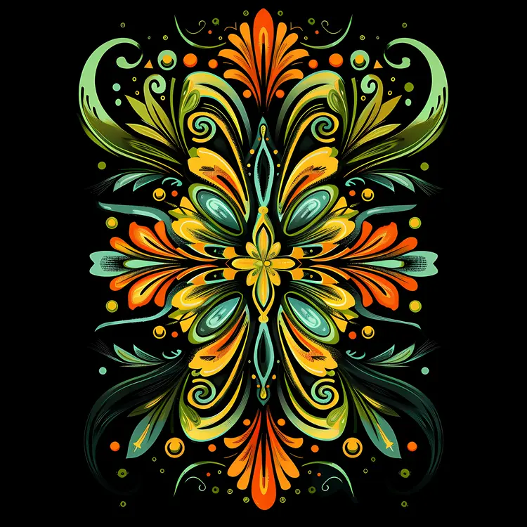 Colorful Abstract Ornamental Design