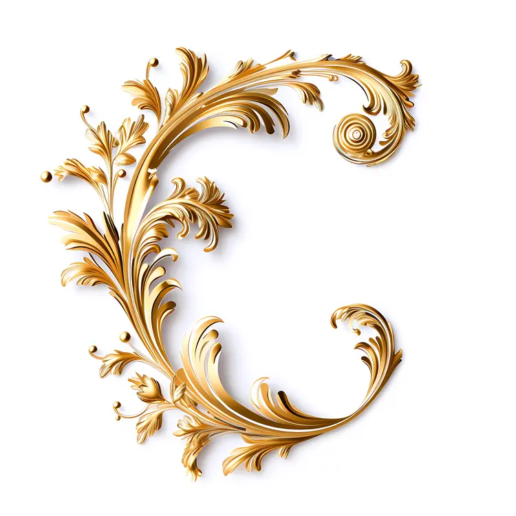 Elegant Gold Ornamental Design