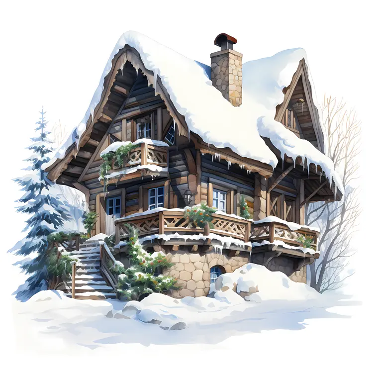 Small cute doodle house