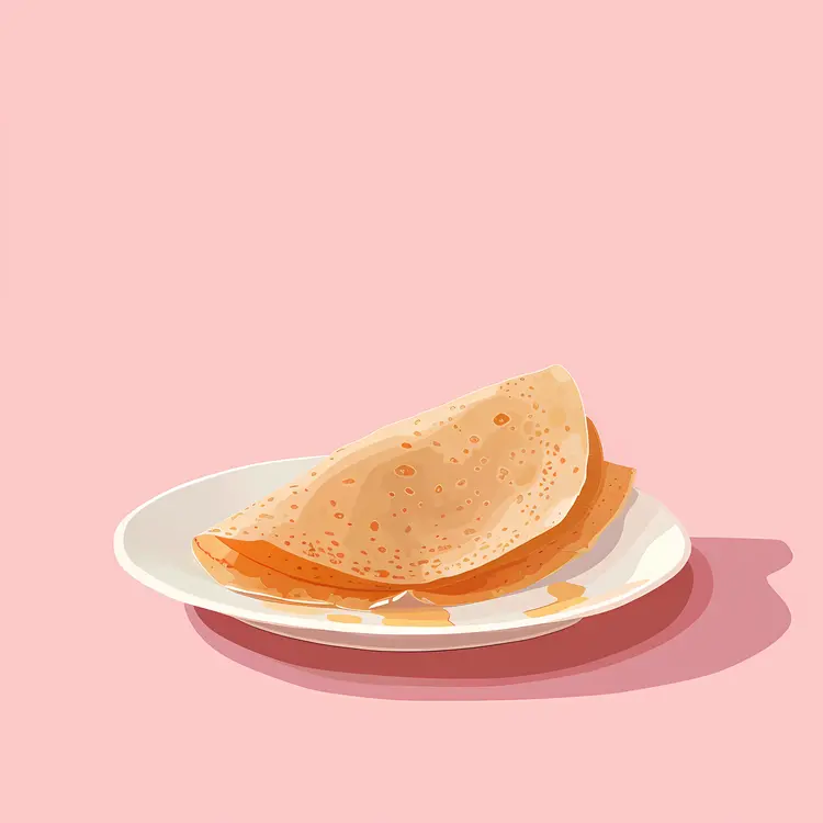 Crepe on Plate