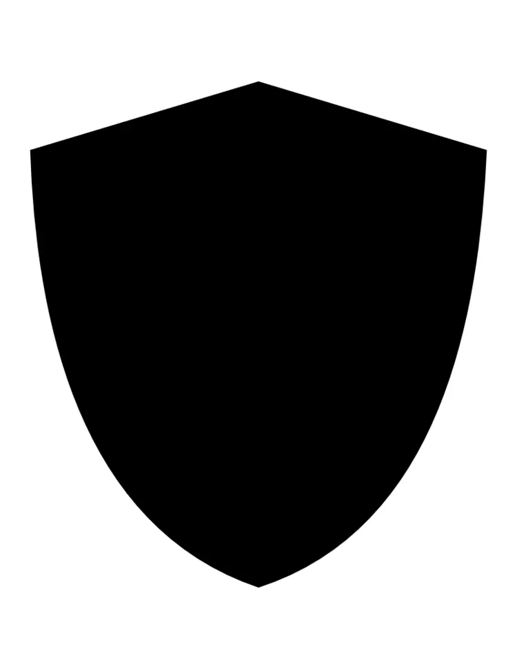 Solid Black Shield Emblem