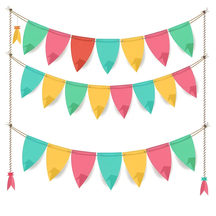 Colorful Bunting Decoration