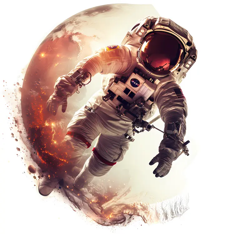 Astronaut Floating in Space