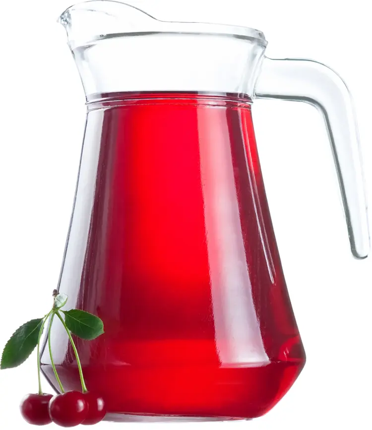Refreshing Cherry Juice in a Pitcher