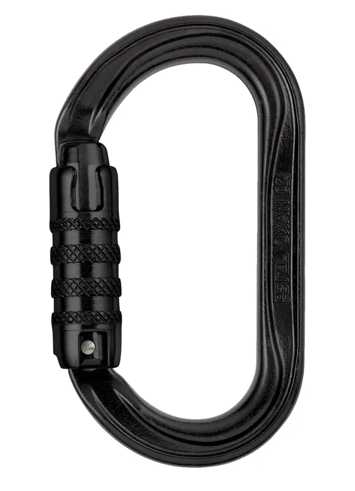 Black Metal Carabiner for Climbing