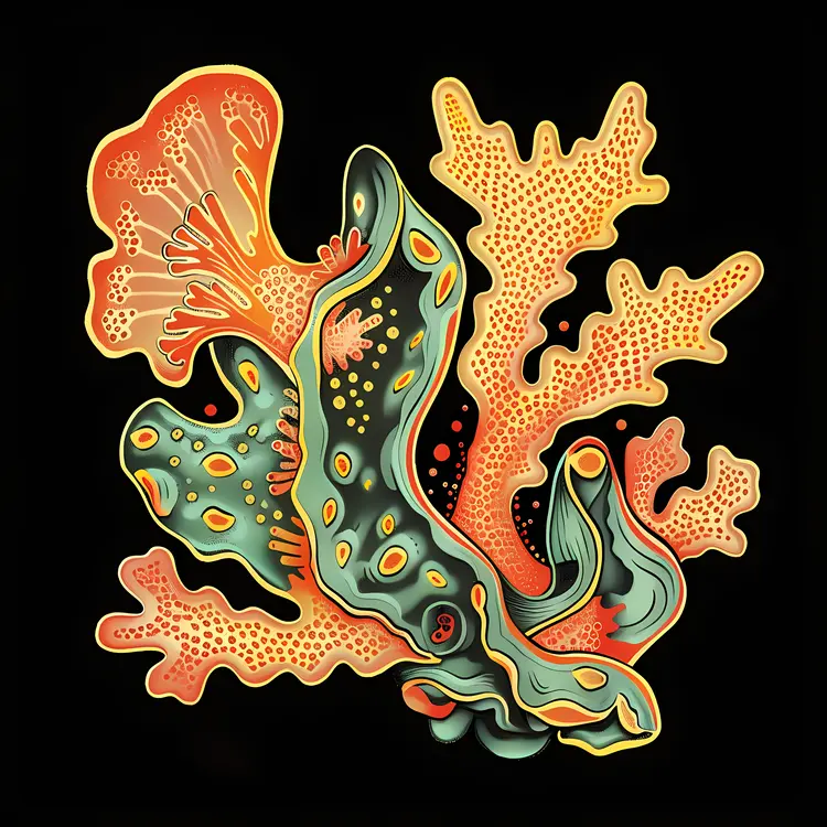 Colorful Coral Illustration for Marine Enthusiasts