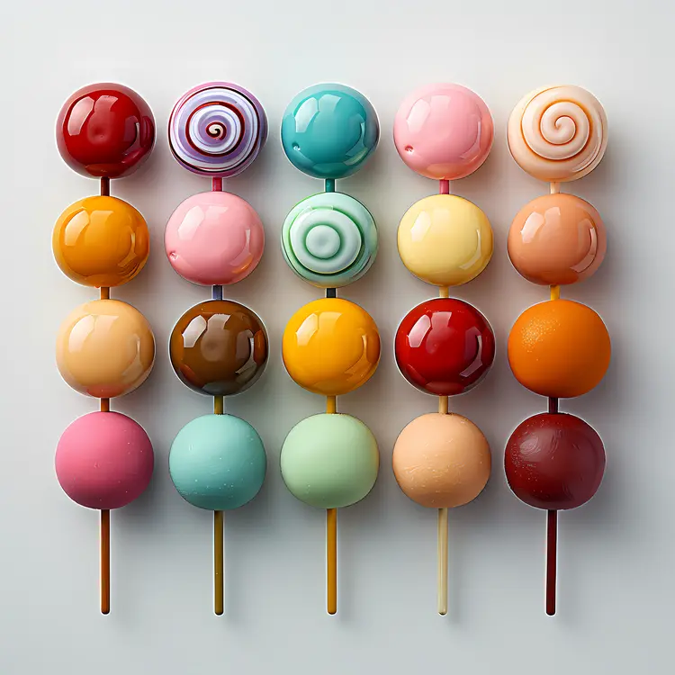 Assorted Lollipops with Patterns