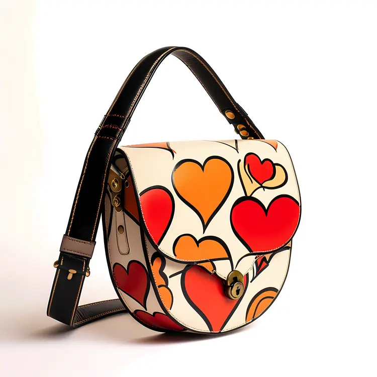 Heart Pattern Shoulder Bag