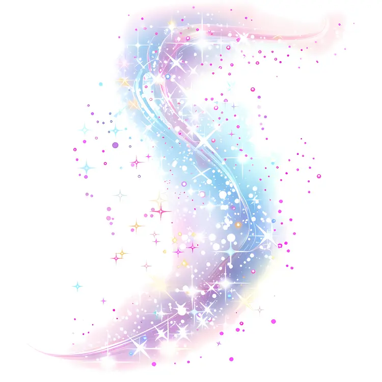 Swirling Stars and Sparkles Background
