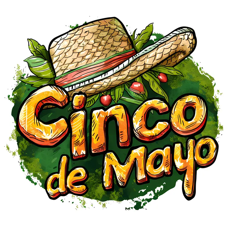 Cinco de Mayo Celebration with Sombrero and Strawberries