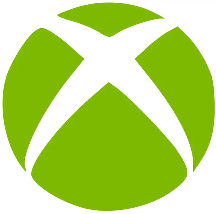 Green Xbox Logo on Transparent Background