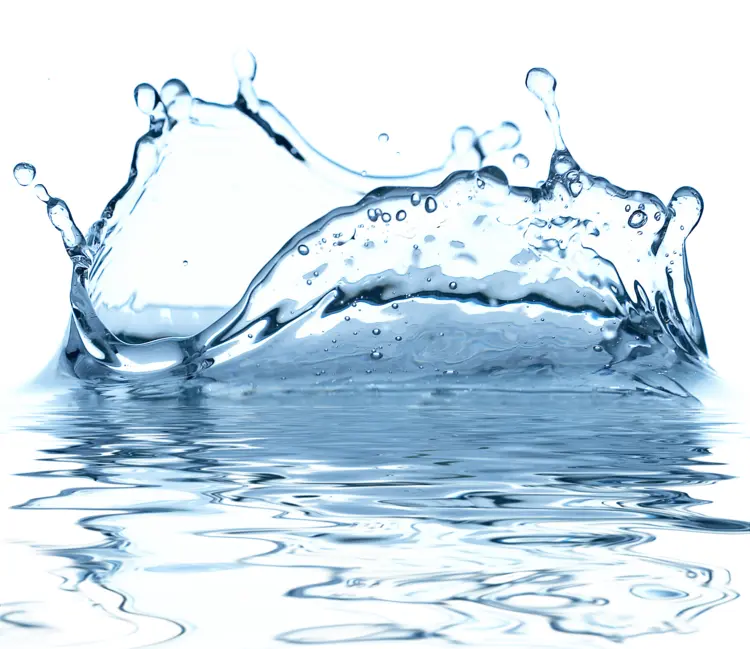 Clear Water Splash with Droplets