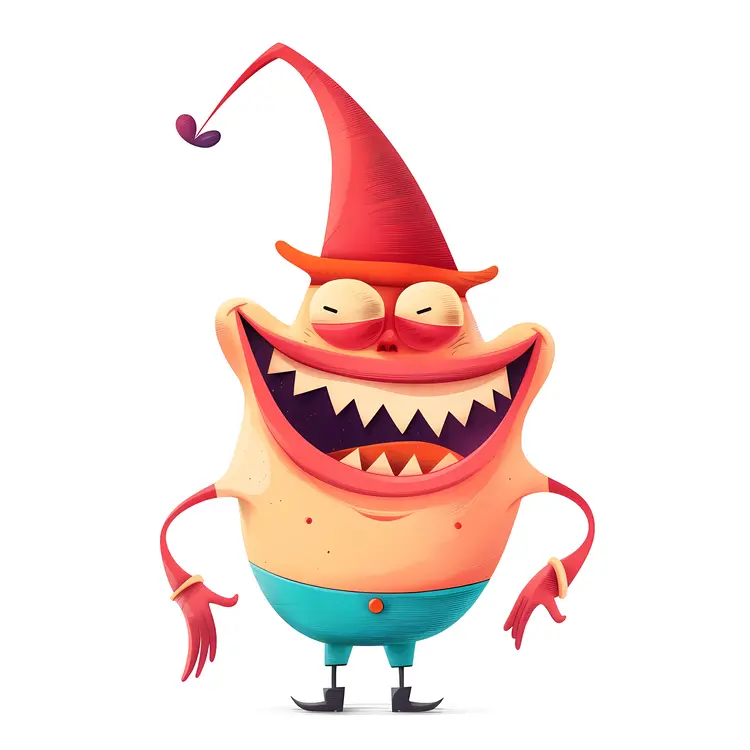 Laughing Cartoon Character
