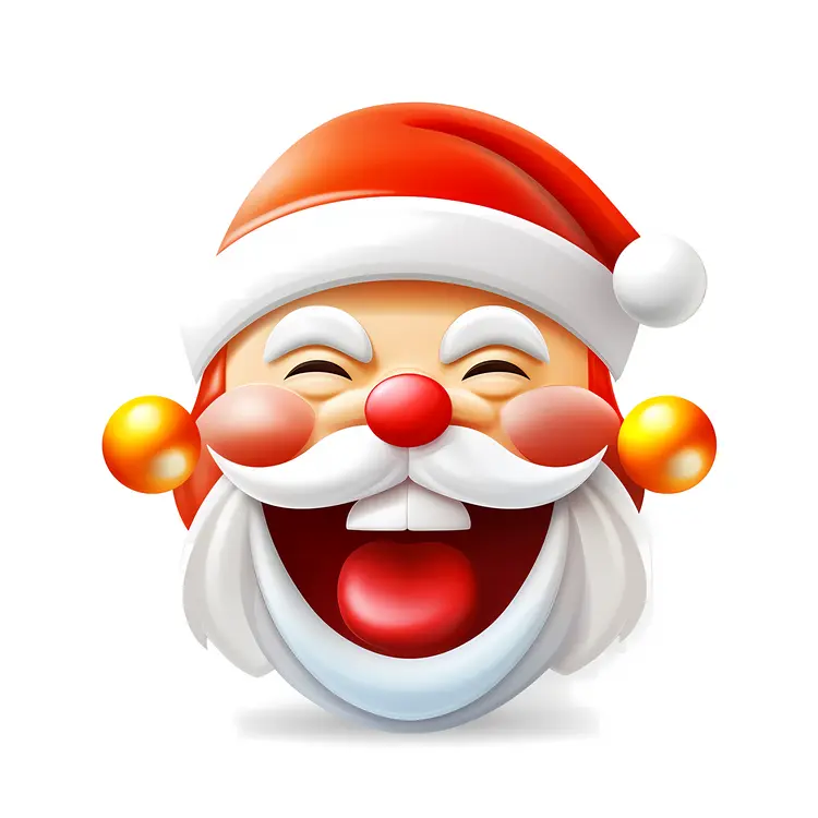 Laughing Santa Emoji