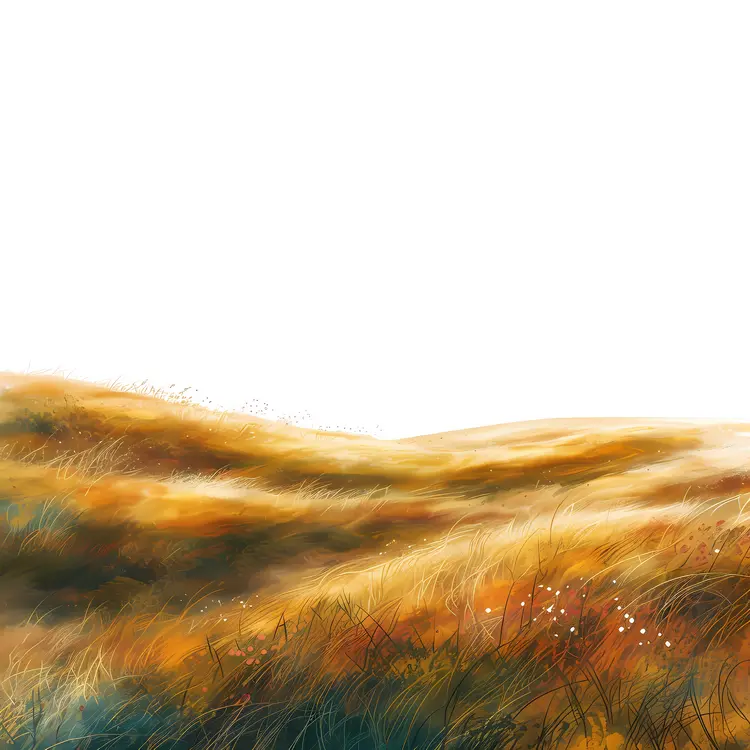 Golden Field in Serene Countryside
