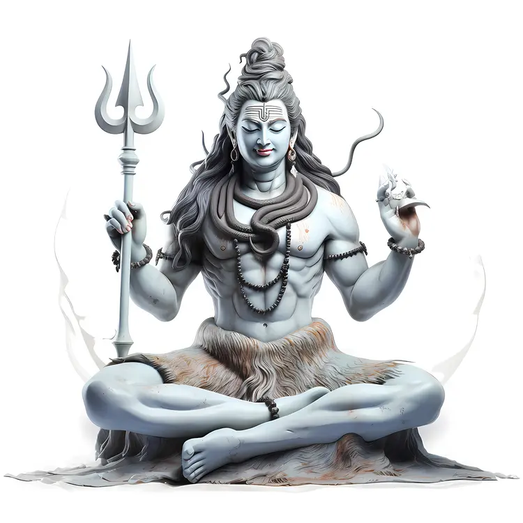 Meditating Shiva with Trident