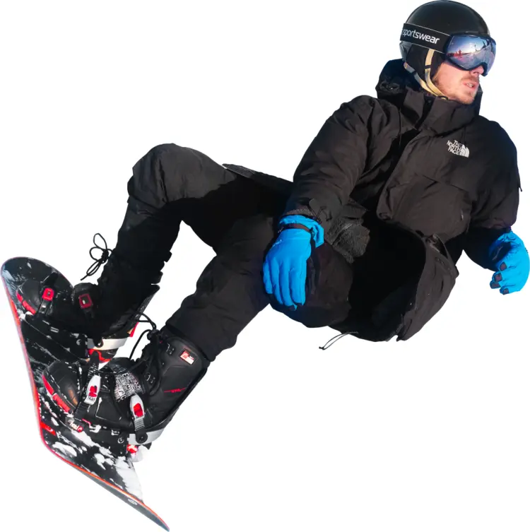 Snowboarder in Action