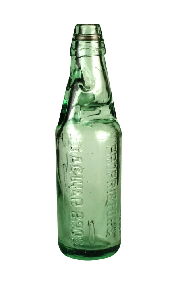 Vintage Green Glass Bottle