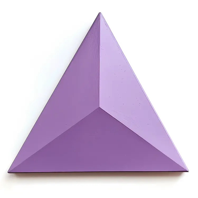 Purple 3D Pyramid