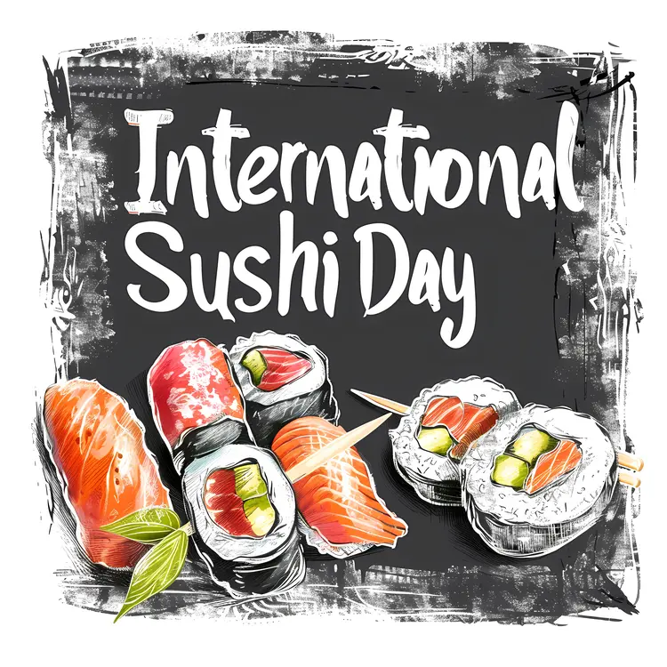International Sushi Day with Various Sushi Types
