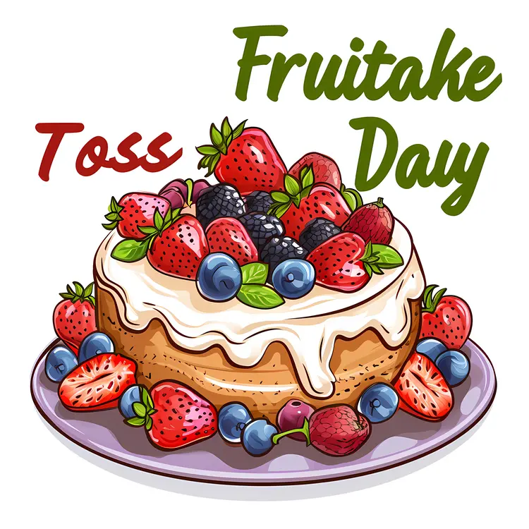 Fruitcake with Berries for Fruitcake Toss Day