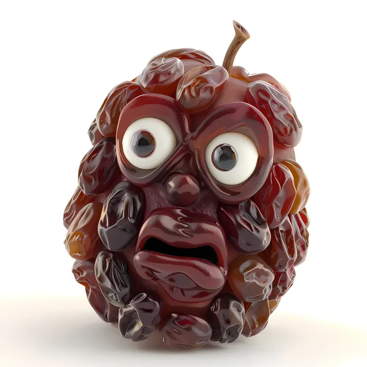 Funny Grape Monster Cartoon
