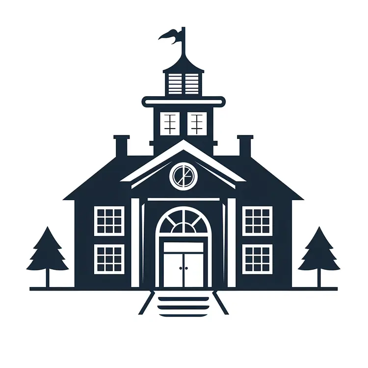 Classic School Building Logo