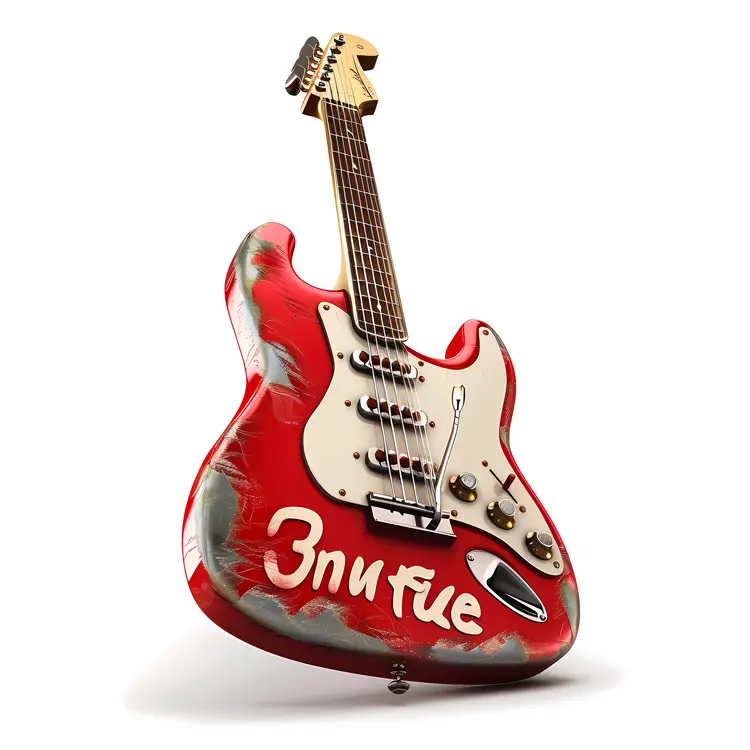 Red Electric Guitar