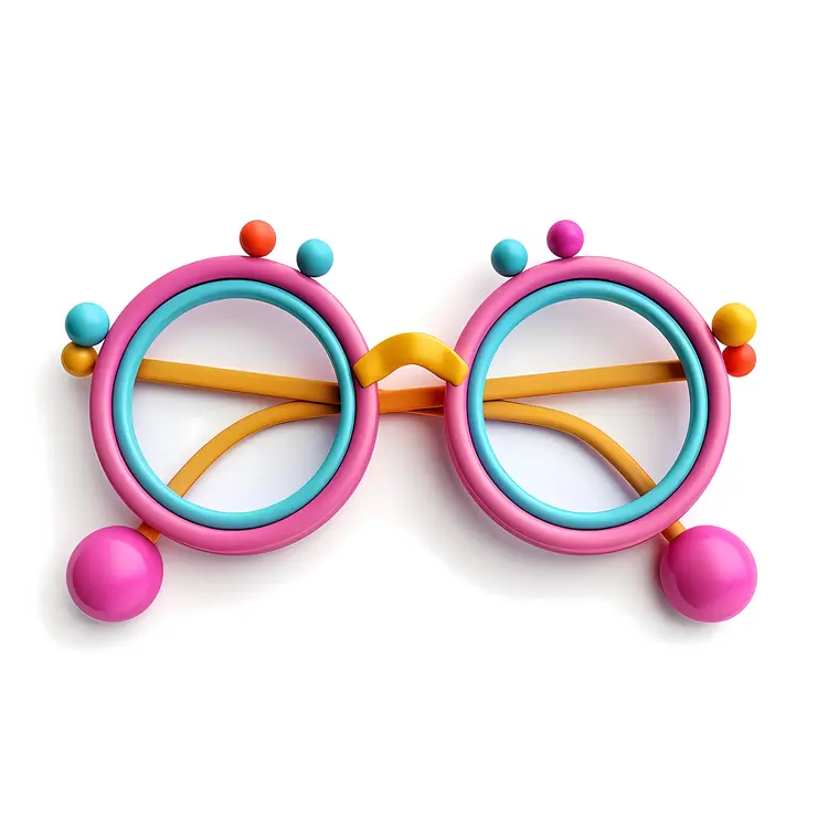 Playful Round Glasses for Fun Occasions