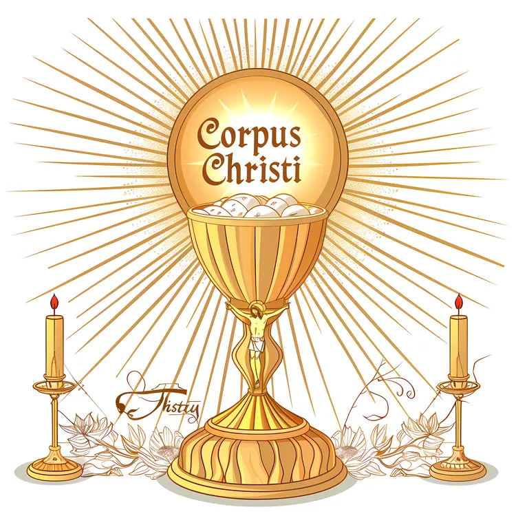 Corpus Christi Chalice with Eucharist