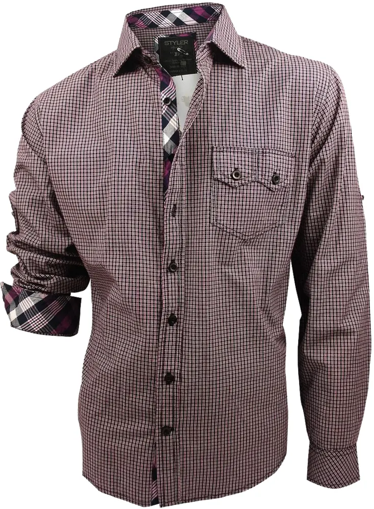 Red Checkered Long Sleeve Shirt