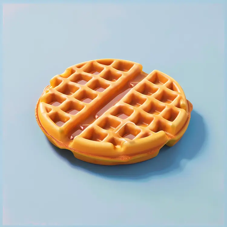Plain Round Waffle