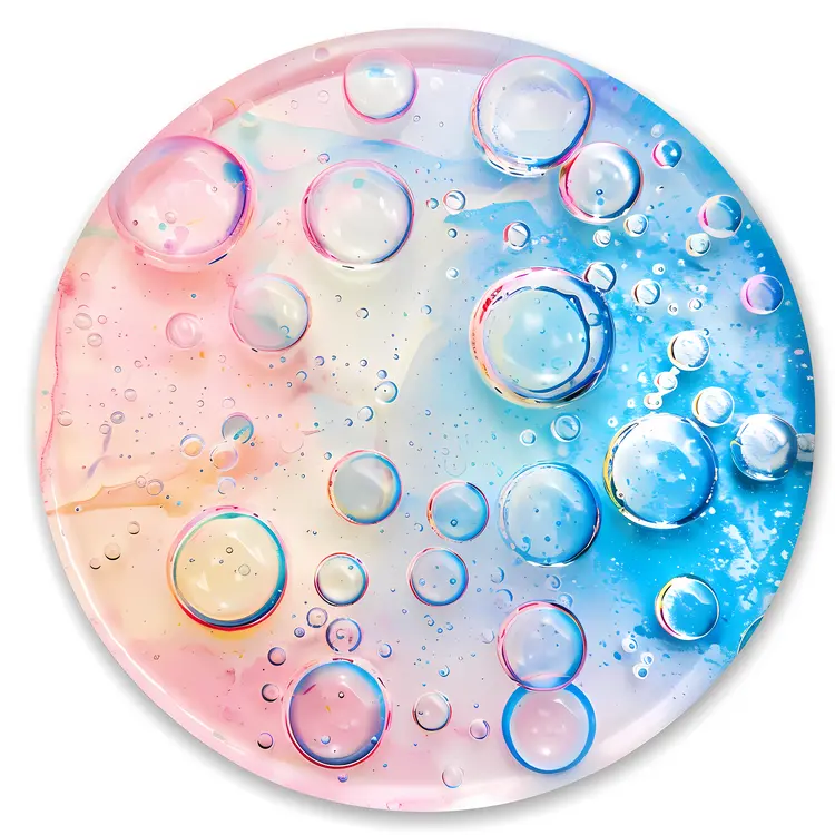 Circular Arrangement of Bubbles Illustration