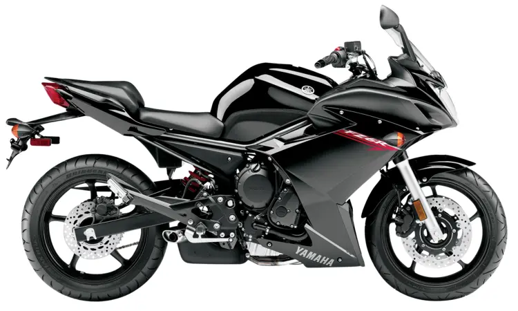 Black Motorcycle with Red Accents