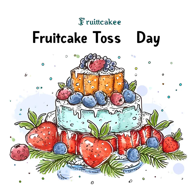 Fruitcake with Berries for Fruitcake Toss Day