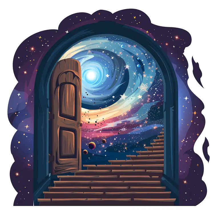 Wooden Door to the Stars