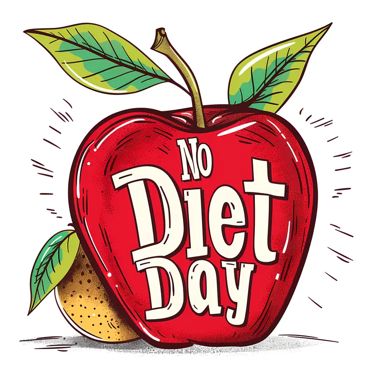 Red Apple for No Diet Day