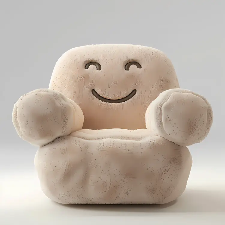 Beige Smiling Chair