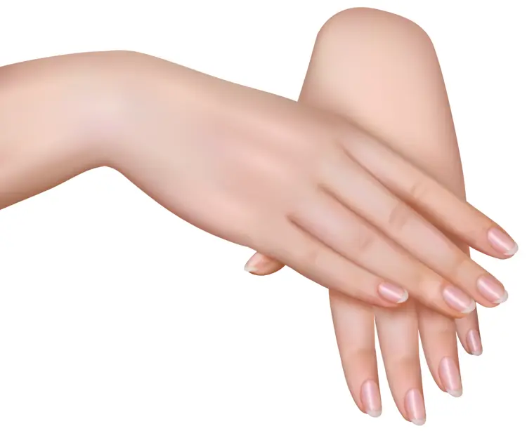 Soft Hands with Manicured Nails