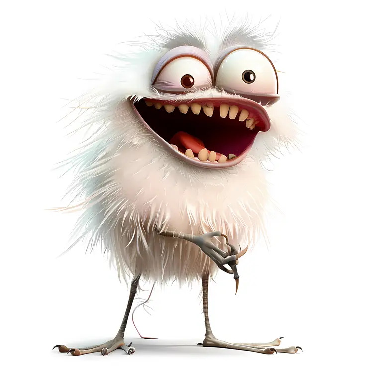 Laughing Fluffy Bird