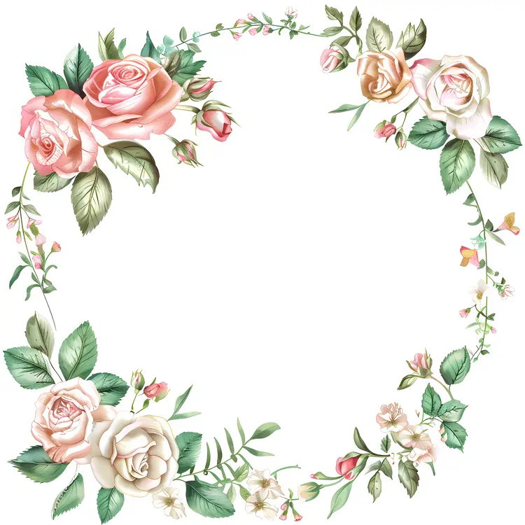 Elegant Rose Wreath