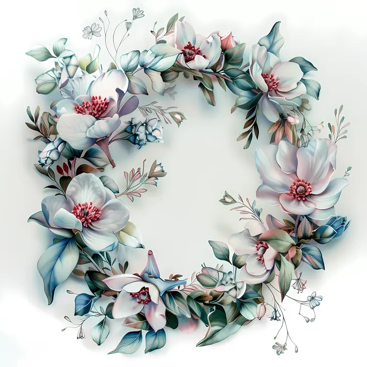 Beautiful floral wreath