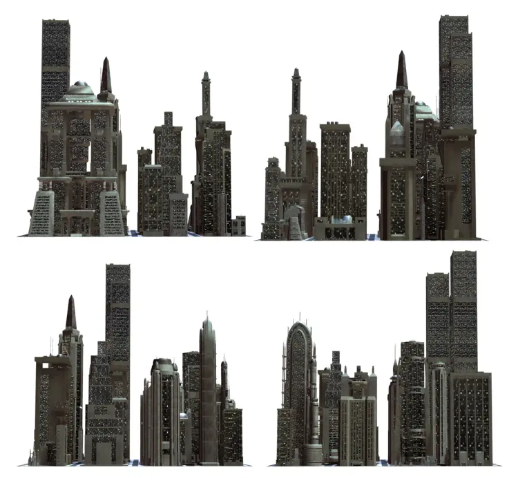Urban Skyscrapers Cityscape