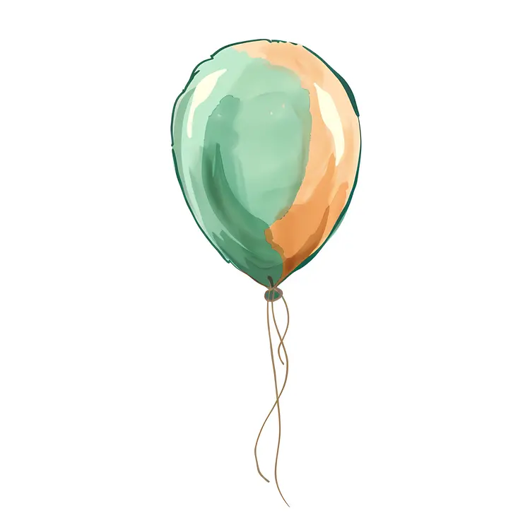 Green and Yellow Balloon for Celebrations