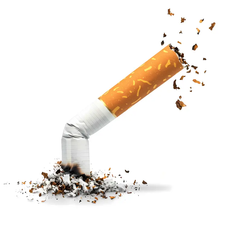 Broken Cigarette Illustration