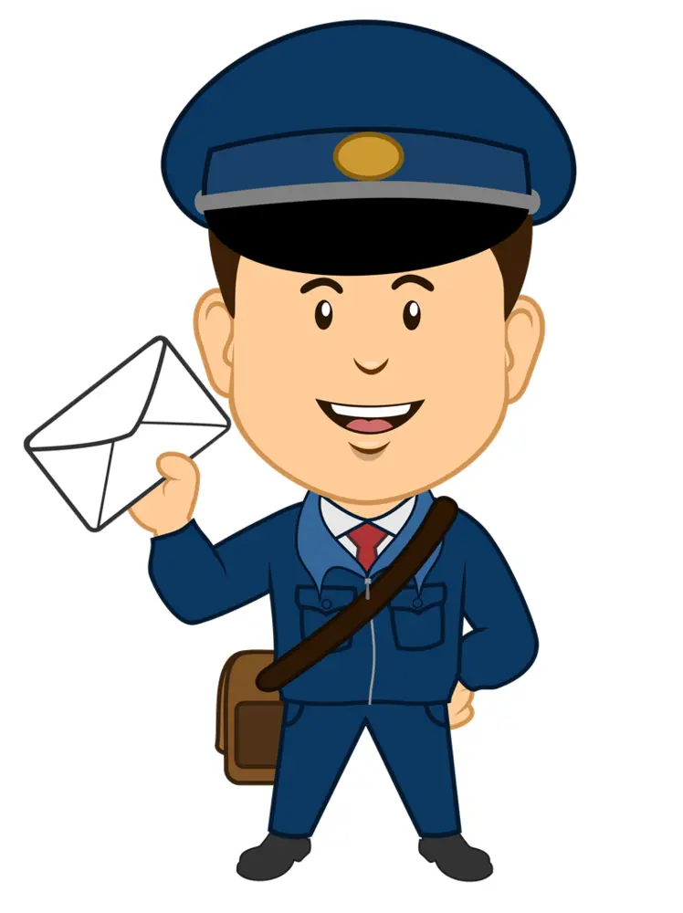 Postman Holding an Envelope