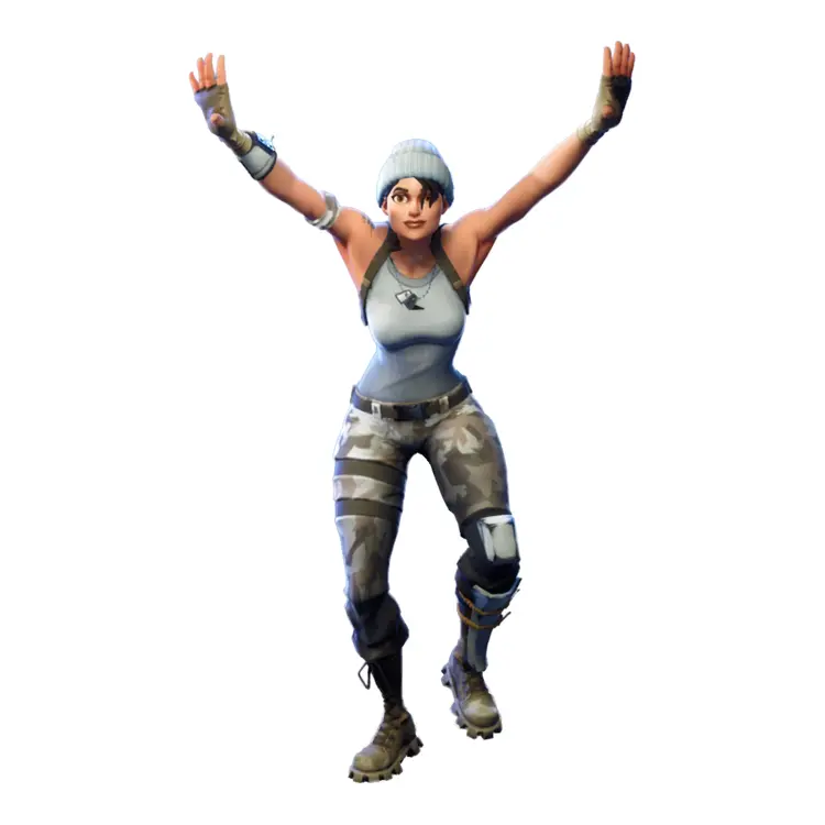 Excited Game Female Character