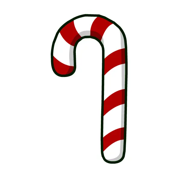 Red and White Candy Cane