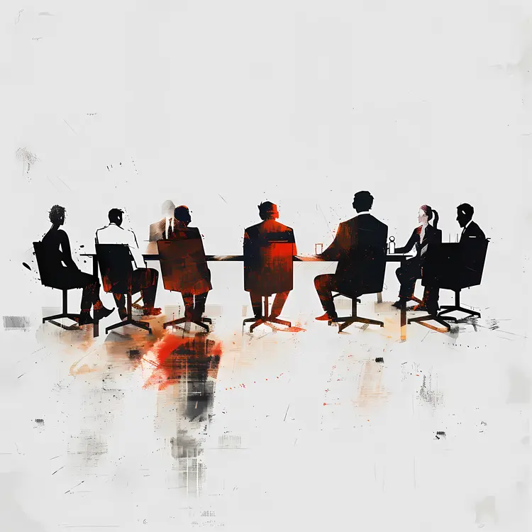 Abstract Business Meeting Illustration