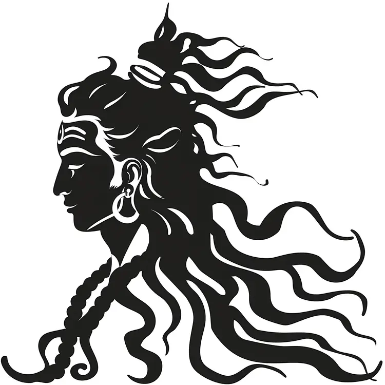 Silhouette of Lord Shiva